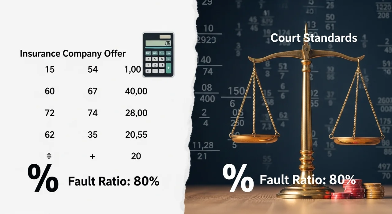합의금 계산의 핵심 원리: 손해배상액 산정 기준과 과실 비율