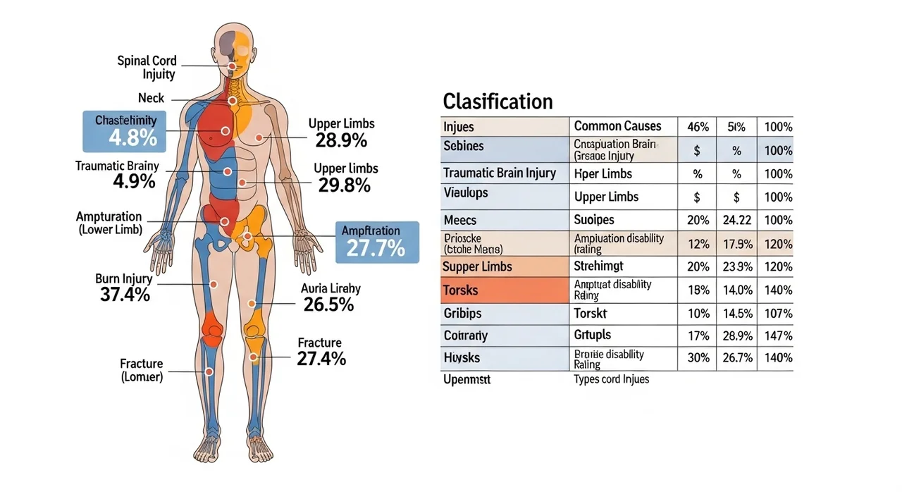 상해후유장해 보상 기준 및 장해분류표 완벽 해설
