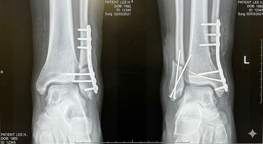 발목 복숭아뼈 골절 수술 후유장해 보험금