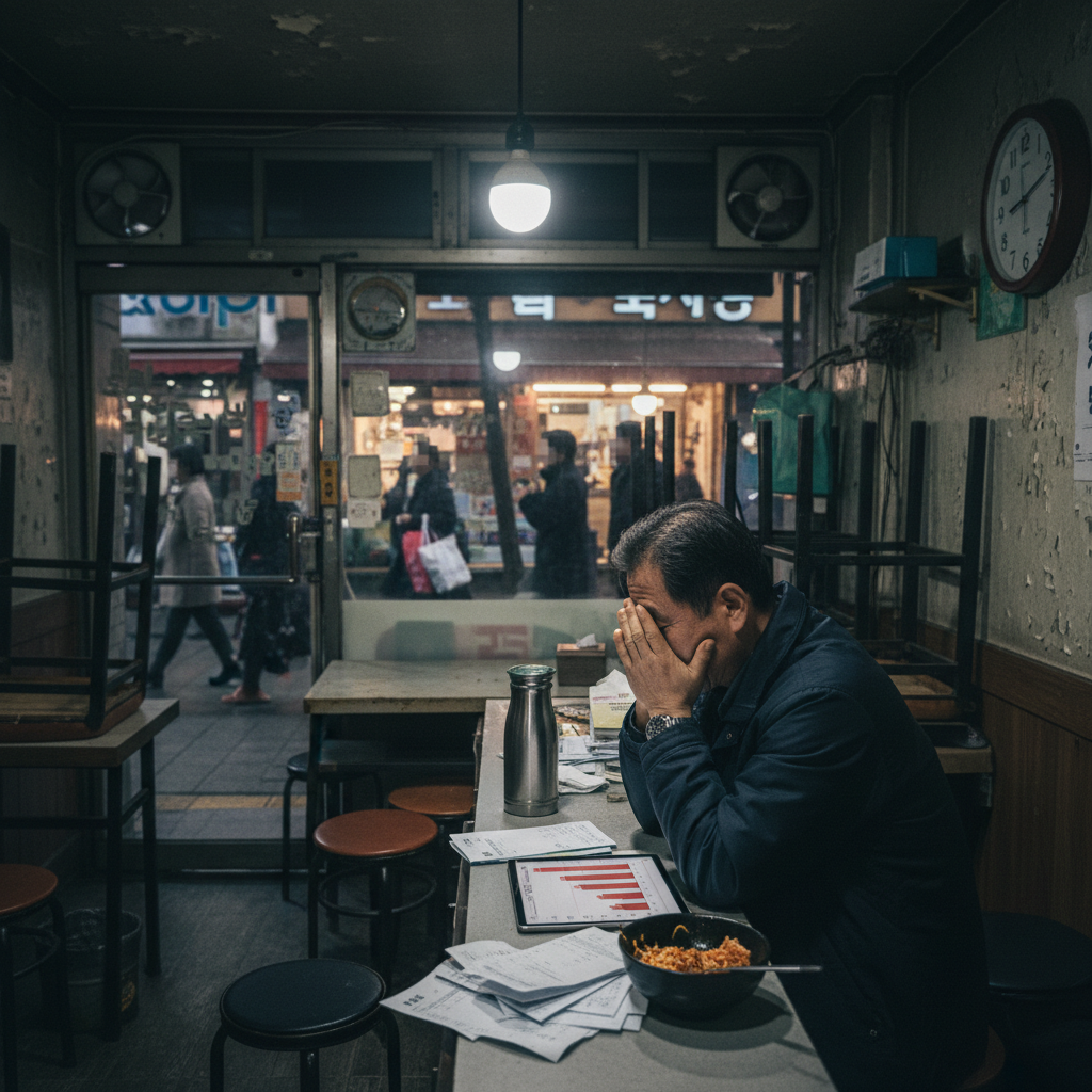 자영업자 현실 AI image