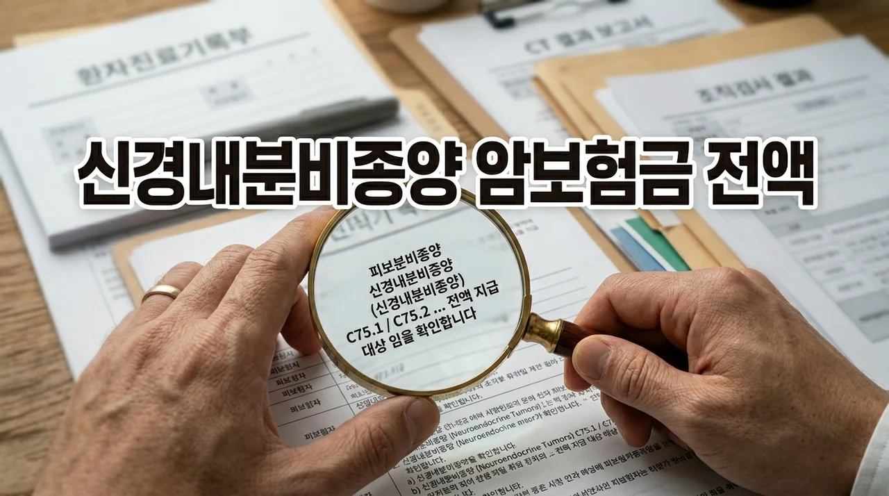 신경내분비종양 암보험금 전액 받는 법: 직장유암종 진단비, 정부장 손해사정 성공 전략