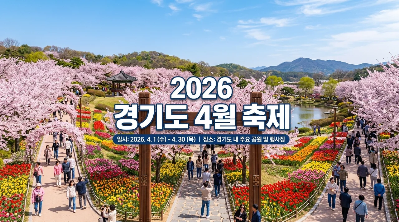 2026년 경기도 4월 행사 및 축제 가이드: 봄나들이 명소 BEST 7