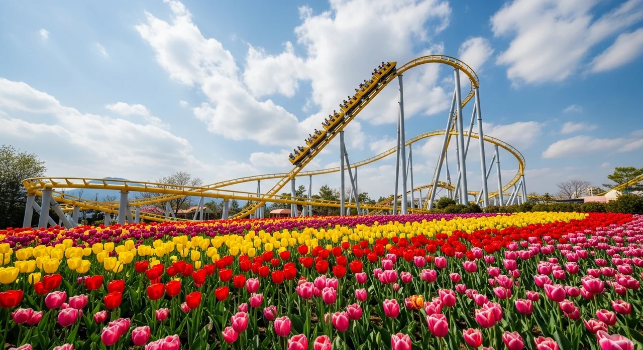 가족과 함께하는 테마파크 봄꽃 축제: 에버랜드와 서울랜드