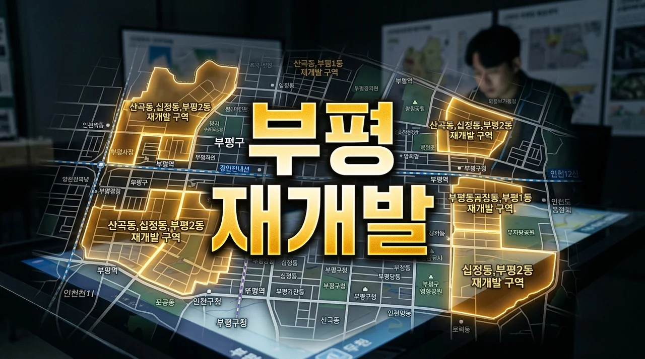 2026 부평구 재개발 계획 총정리: 주요 구역 현황 및 투자 전략