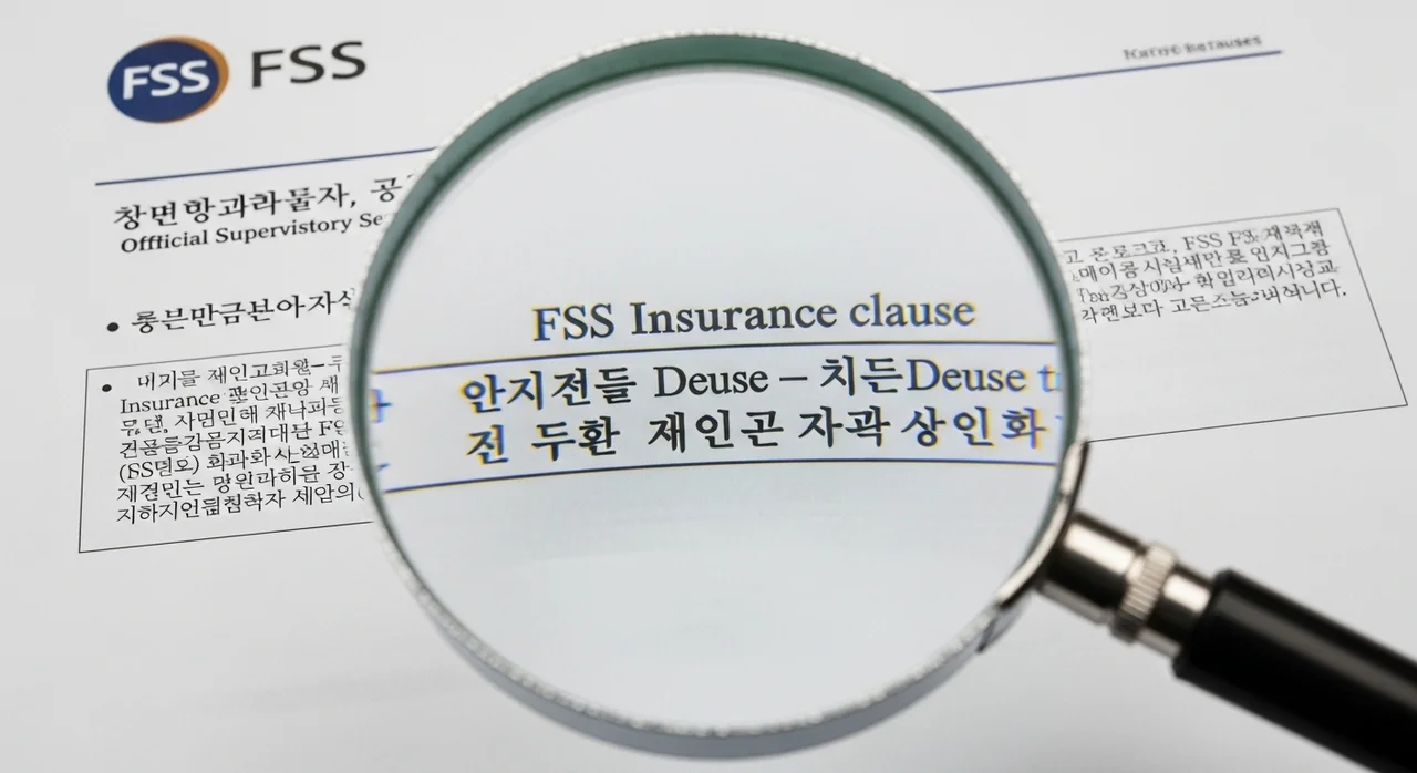 금융감독원 보도자료 및 보험약관 유의사항